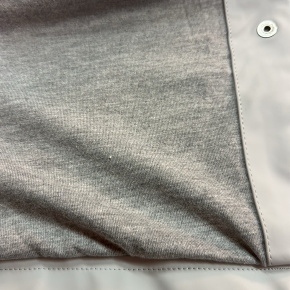 Fahsyee Light Grey Hooded Polyurethane Rain Coat Lined Waterproof Small - Picture 11 of 11